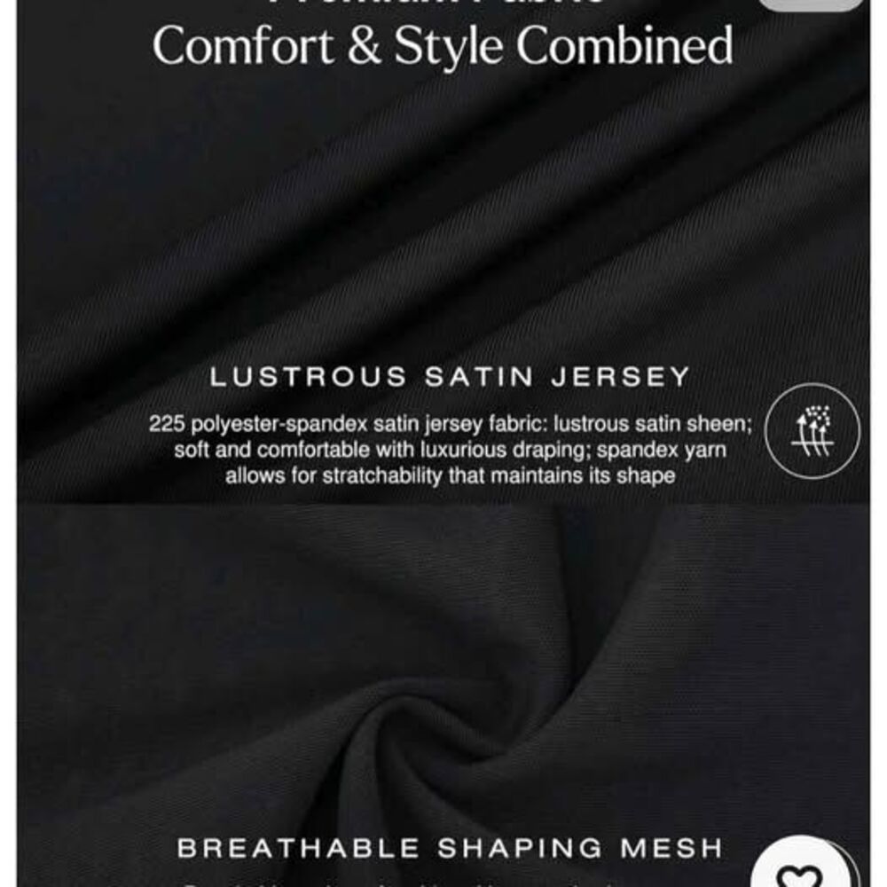Popilush Shapewear Infinity Convertible Dress Bridesmaid - BLACK LRG NWT - Picture 5 of 6